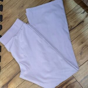 Purple Flared Fleece Pants